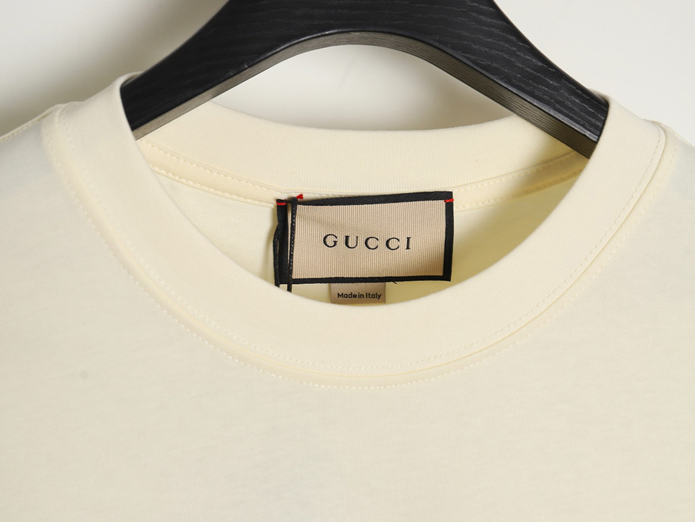 Gucci smiley print crew neck short sleeves