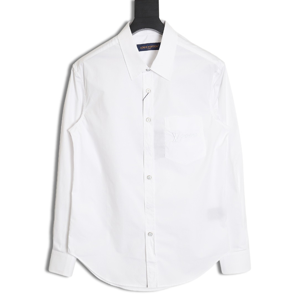 Louis Vuitton new overs embroidered long-sleeved shirt