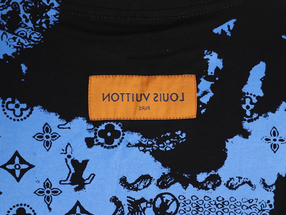 Louis Vuitton cashew flower presbyopic tie-dye short-sleeved T-shirt TSK1